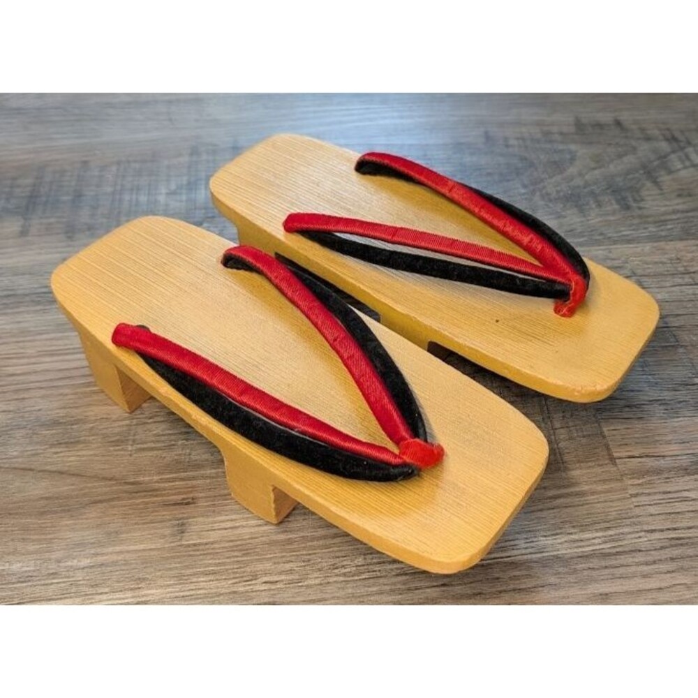 Vintage Japanese Geta Wooden Sandals Clogs Tenguya Brand Authentic Made in Japan